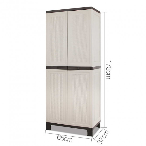 Outdoor Lockable Tall Size Adjustable Cabinet Cupboard - H2D Image 2