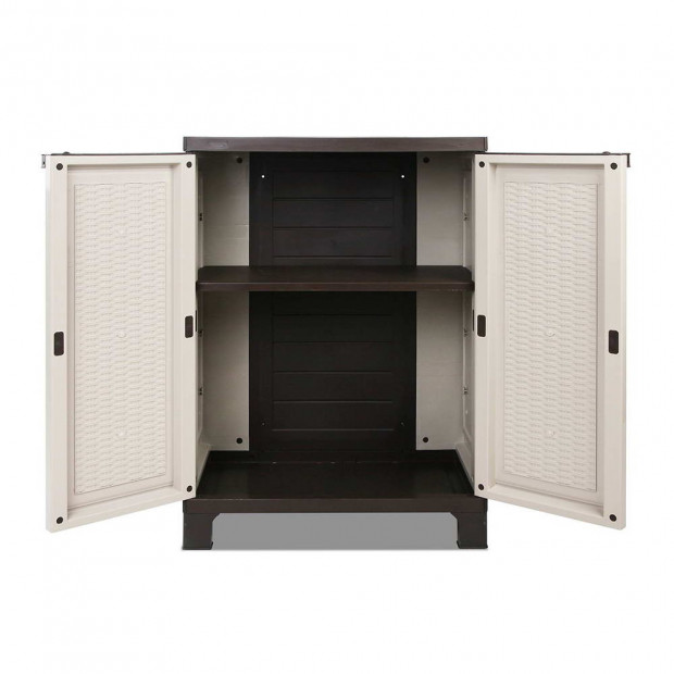 Outdoor Lockable Half Size Adjustable Cabinet Cupboard -L2F Image 3