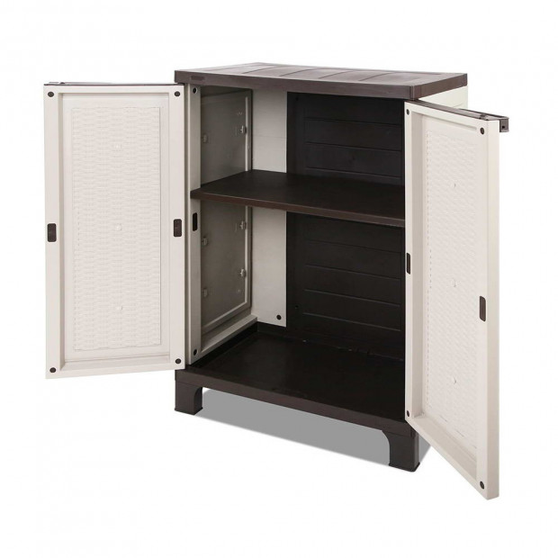 Outdoor Lockable Half Size Adjustable Cabinet Cupboard -L2F Image 4