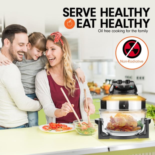 Pronti 17L Family Turbo Convection Oven Broiler Cooker - A18 Black Image 3