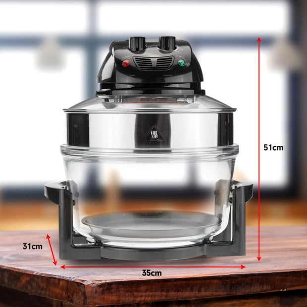 Pronti 17L Family Turbo Convection Oven Broiler Cooker - A18 Black Image 4