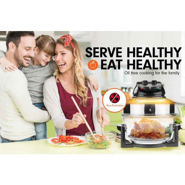 Pronti 17L Family Turbo Convection Oven Broiler Cooker - A18 Black Image 3