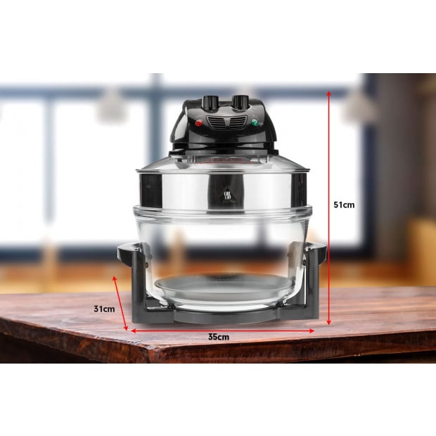 Pronti 17L Family Turbo Convection Oven Broiler Cooker - A18 Black Image 9