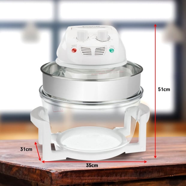 Pronti 17L Family Turbo Convection Oven Broiler Cooker - A18 White Image 4