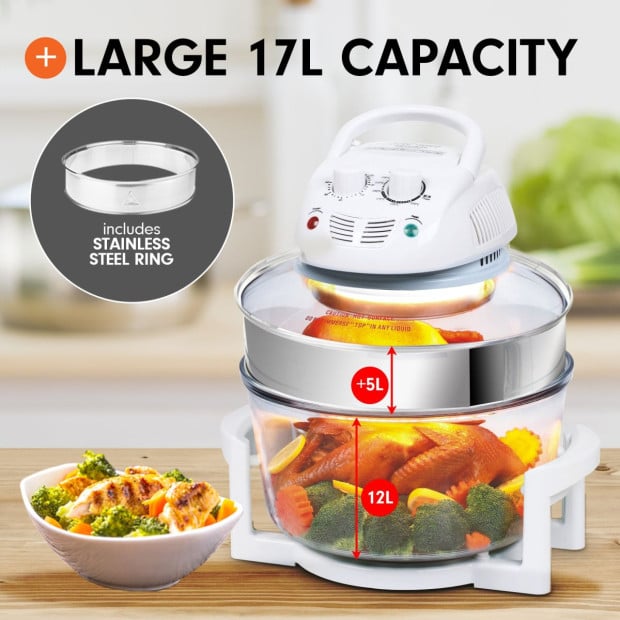 Pronti 17L Family Turbo Convection Oven Broiler Cooker - A18 White Image 5