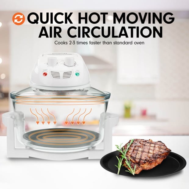 Pronti 17L Family Turbo Convection Oven Broiler Cooker - A18 White Image 8