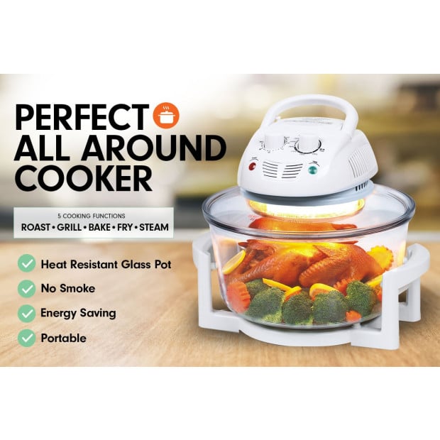 Pronti 17L Family Turbo Convection Oven Broiler Cooker A18 White