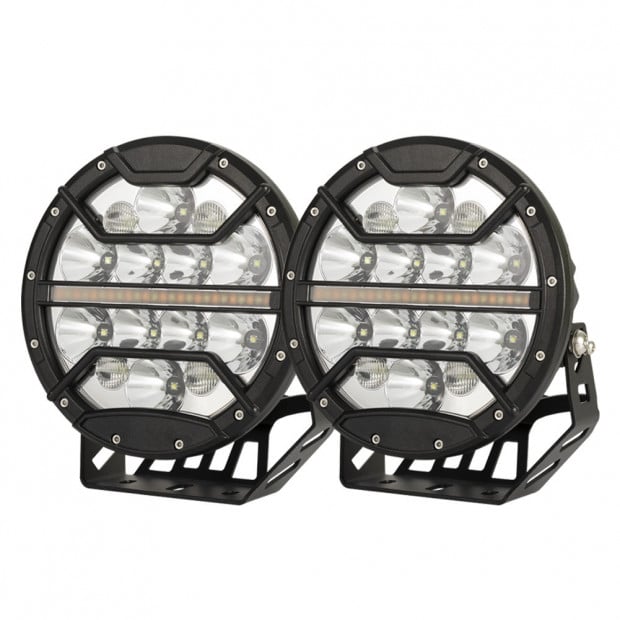 Pair 9inch CREE LED Driving Lights Spotlights Spot Flood Combo 4x4