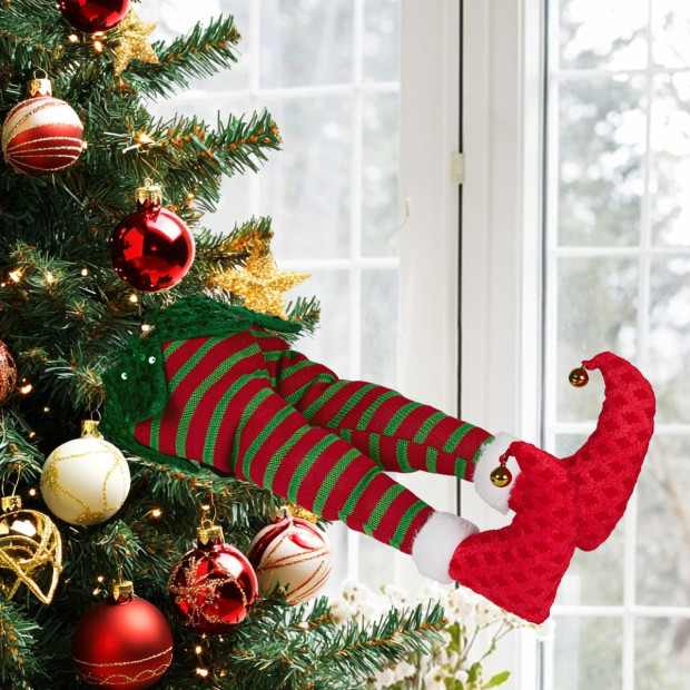 Christabelle 56cm Battery-Operated Kicking Christmas Elf Legs Image 5
