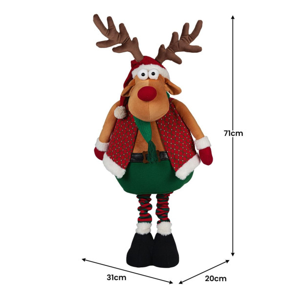 Christabelle 71cm Battery-Operated Christmas Moose with Animation & Music Image 3