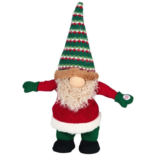 Christabelle 41cm Battery-Operated Christmas Gnome with Animation & Music Image 2