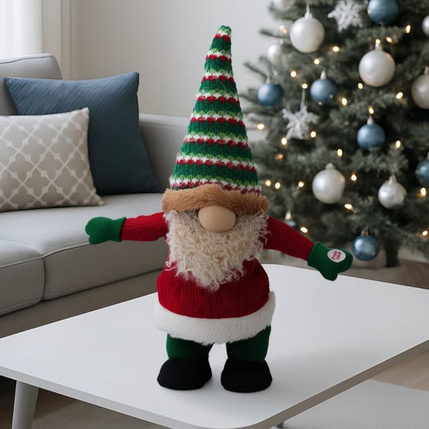 Christabelle 41cm Battery-Operated Christmas Gnome with Animation & Music Image 5