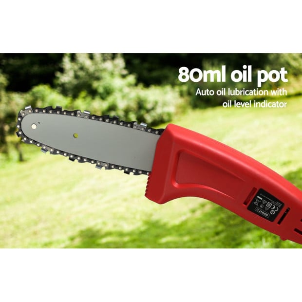 Cordless Pole Chainsaw Electric 20V Lithium-ion Tool Battery Pruner Image 7