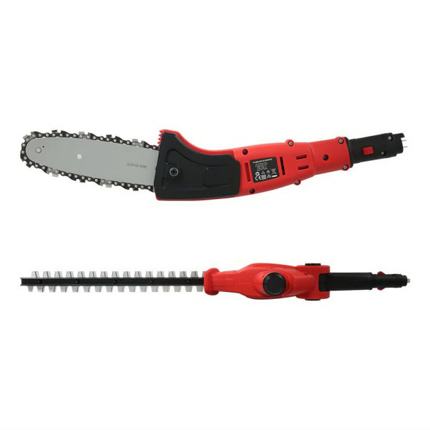 Cordless Pole Chainsaw Hedge Trimmer Saw 20V Electric Lithium Battery Image 3