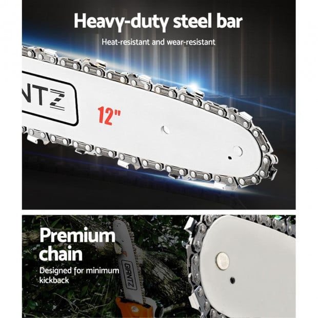 4 Stroke Pole Chainsaw Petrol Chain Saw Brush Cutter Brushcutter Tree Image 5