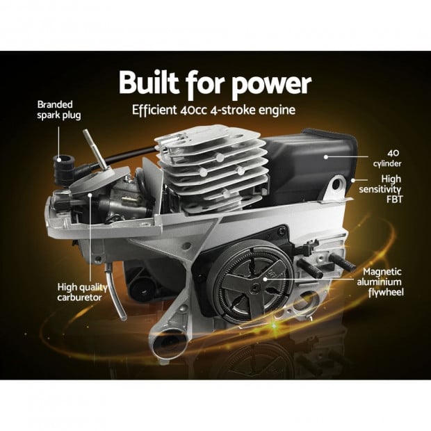 4 Stroke Pole Chainsaw Petrol Chain Saw Brush Cutter Brushcutter Tree Image 6