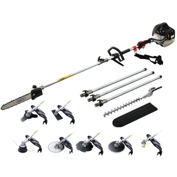 Pole Chainsaw Petrol Hedge Trimmer Brush Cutter Whipper Snipper Black