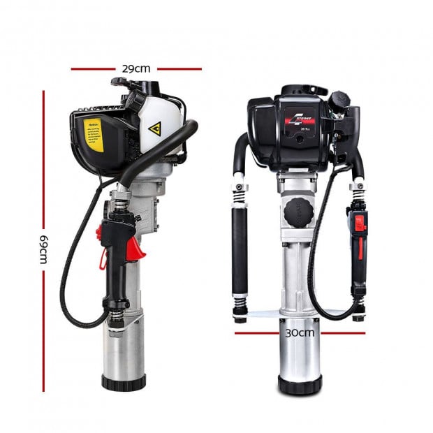 4-Stroke Petrol Post Driver Rammer Power Pile Hole Drive Farm Fence Image 2