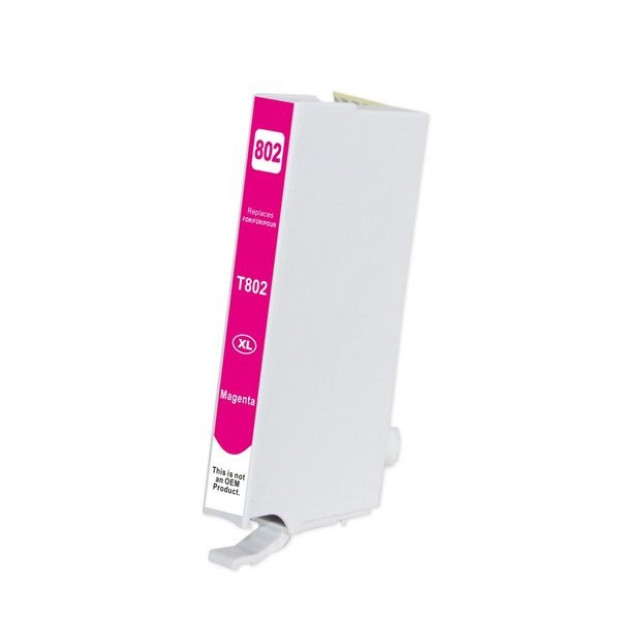 Suit Epson. Magenta Compatible Inkjet Cartridge for 802XL Image 1