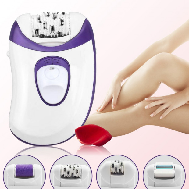 Electric 4 In 1 Body Leg Face Callus Remover Hair Shaver