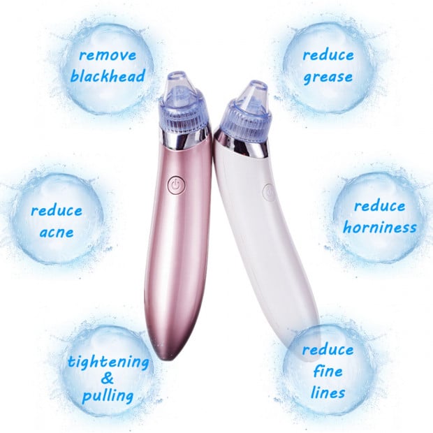 Electric Facial Skin Care Blackhead Cleaner - White Image 3