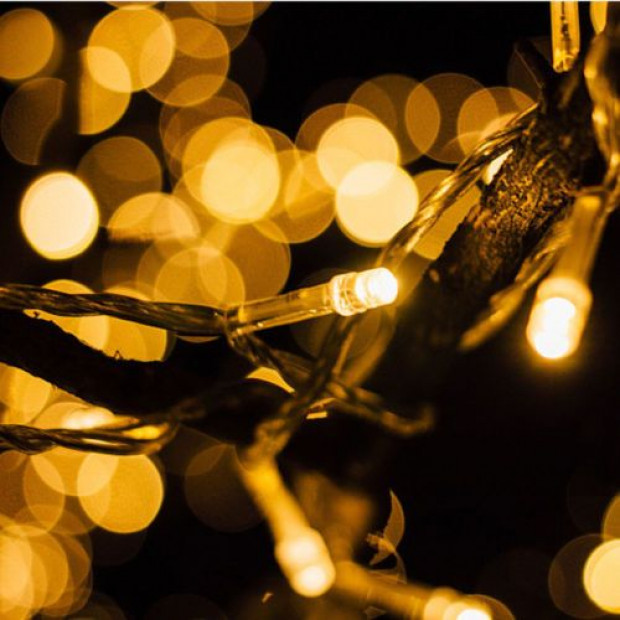Solar Powered 100led 15m Fairy String Light In Warm White Colour Image 2