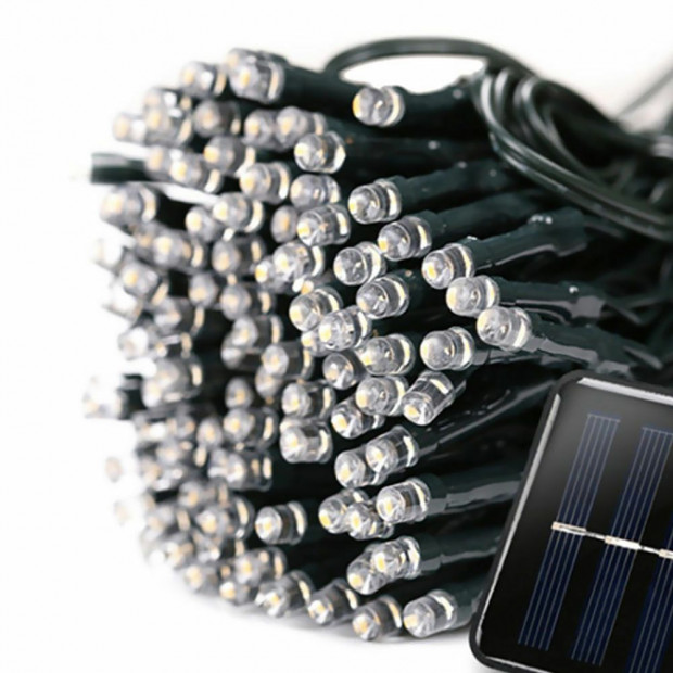 Solar Powered 100led 15m Fairy String Light In Warm White Colour Image 3