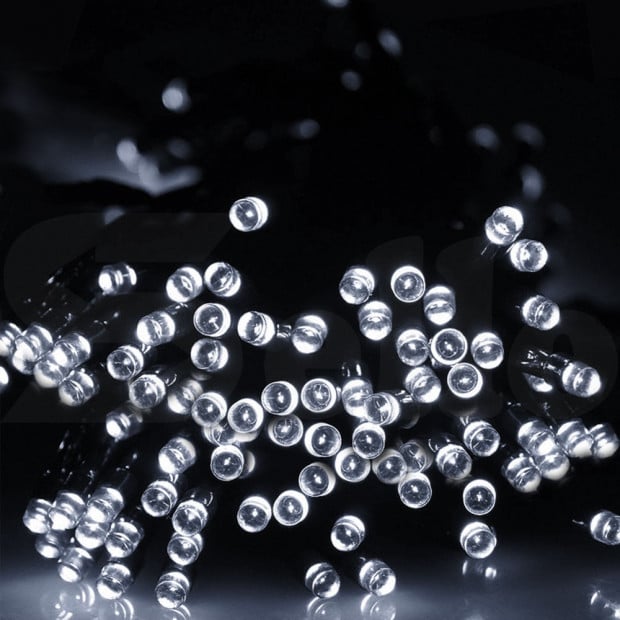 200led 25m Solar Power Thicker String Light Cool White