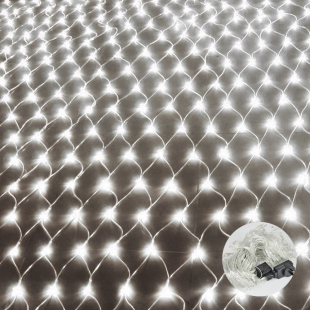 Led Fairy Net Lights 2x3m Cool White
