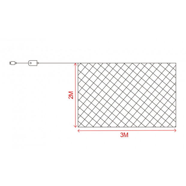 Led Fairy Net Lights 2x3m Warm White Image 6