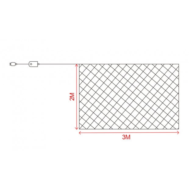 Led Fairy Net Lights 2x3m Cool White Image 6