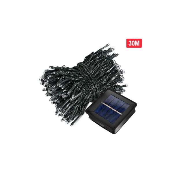 300led 30m Solar Power Thicker String Light Multicolor Image 6
