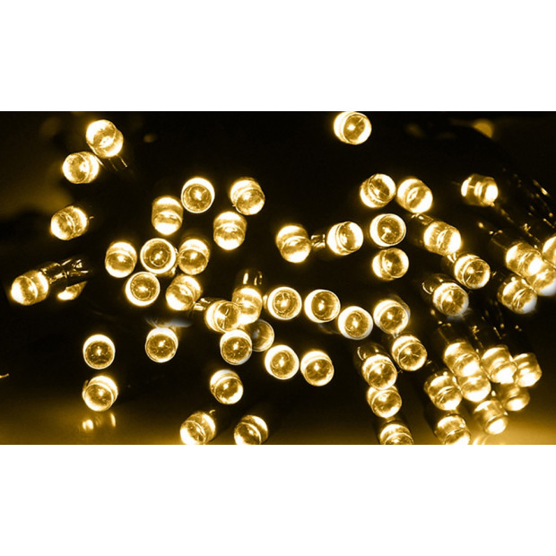 400led 42m Solar Power Thicker String Light Warm White