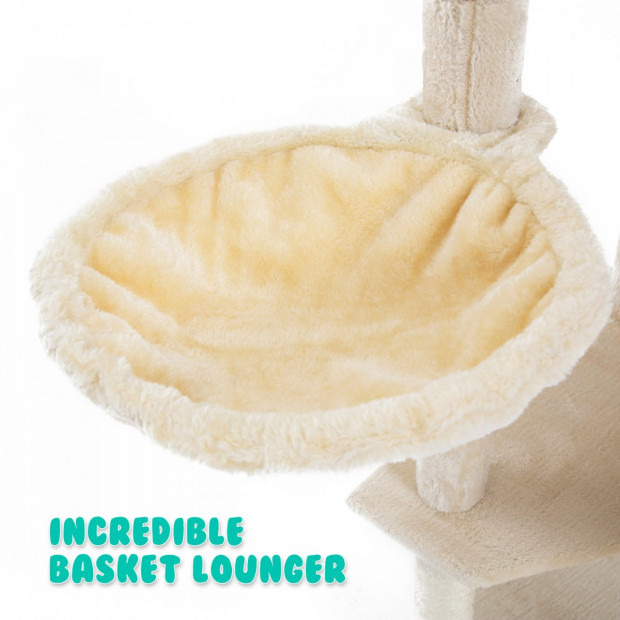 Cat Tree Scratcher PARALA 204 cm - BEIGE Image 4