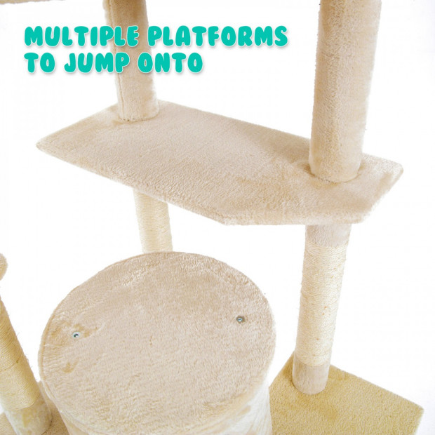 Cat Tree Scratcher PARALA 204 cm - BEIGE Image 6