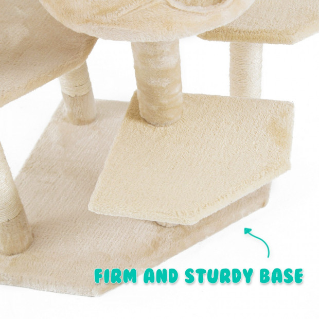 Cat Tree Scratcher PARALA 204 cm - BEIGE Image 7