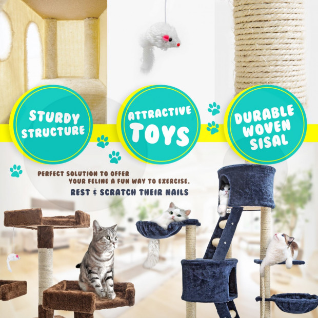 Cat Tree Scratcher ATACAMA 100 cm - BEIGE Image 3