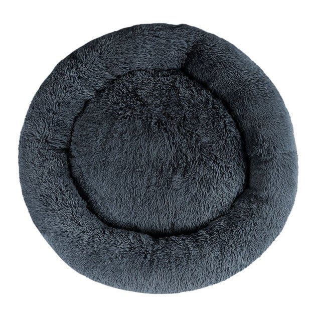 Pet Bed Dog Cat Calming Bed Extra Large 110cm Dark Grey Comfy Washable Image 3