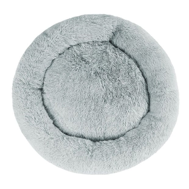 Pet Bed Dog Cat Calming Bed Extra Large 110cm Light Grey Washable Image 3