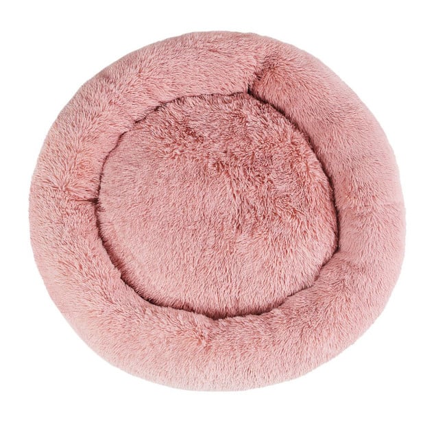 Pet Bed Dog Cat Calming Bed Extra Large 110cm Pink Comfy Washable Image 3