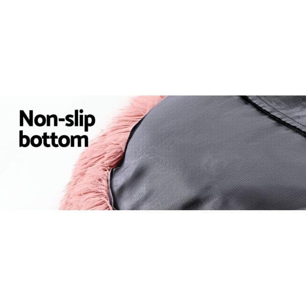 Pet Bed Dog Cat Calming Bed Extra Large 110cm Pink Comfy Washable Image 6