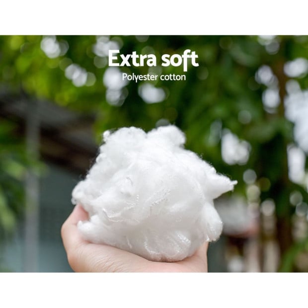Pet Bed Dog Cat Calming Bed Extra Large 110cm White Comfy Washable Image 5