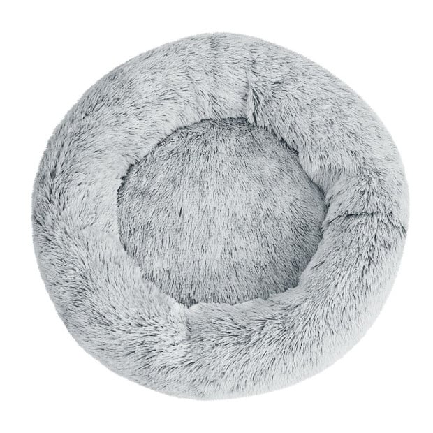 Pet Bed Dog Cat Calming Bed Large 90cm Charcoal Sleeping Washable Image 3