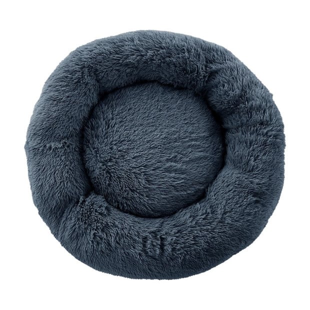 Pet Bed Dog Cat Calming Bed Large 90cm Dark Grey Comfy Cave Washable Image 3