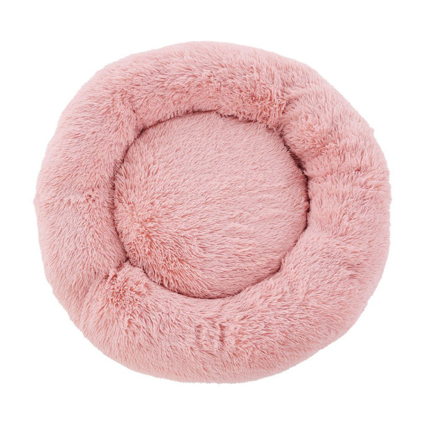 Pet Bed Dog Cat Calming Bed Large 90cm Pink Comfy Cave Washable Image 3