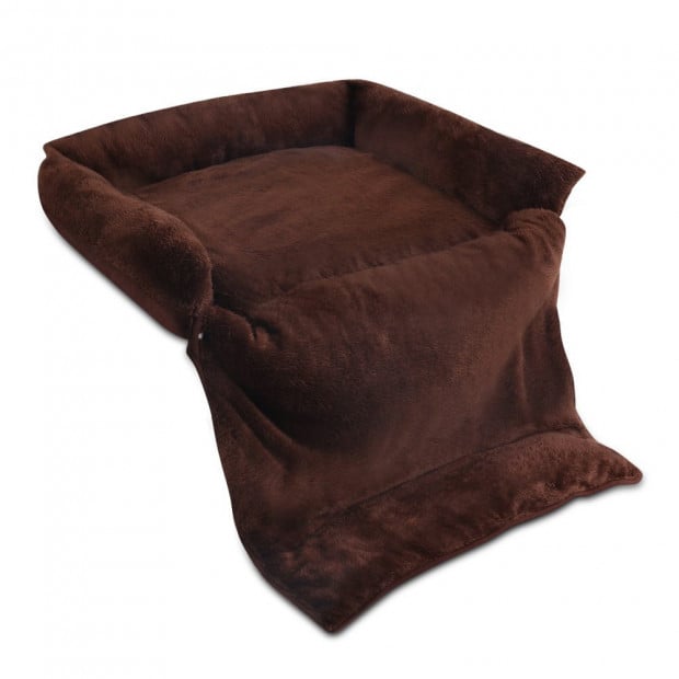 Large 3 in 1 Foldable Pet Bed - Brown