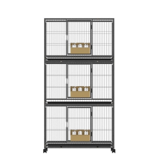 Bird Cage Aviary Budgie Perch Parrot Pet Stand Wheels Image 3