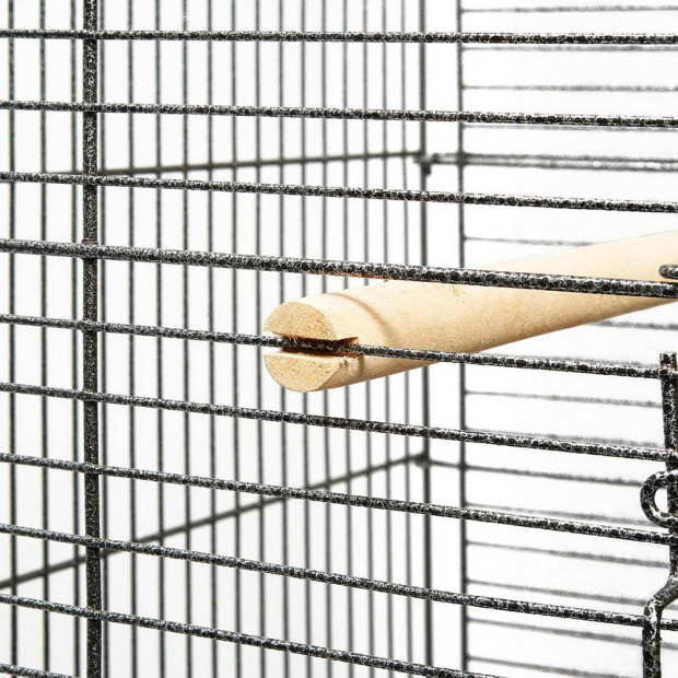 i.Pet Large Bird Cage with Perch - Black Image 5