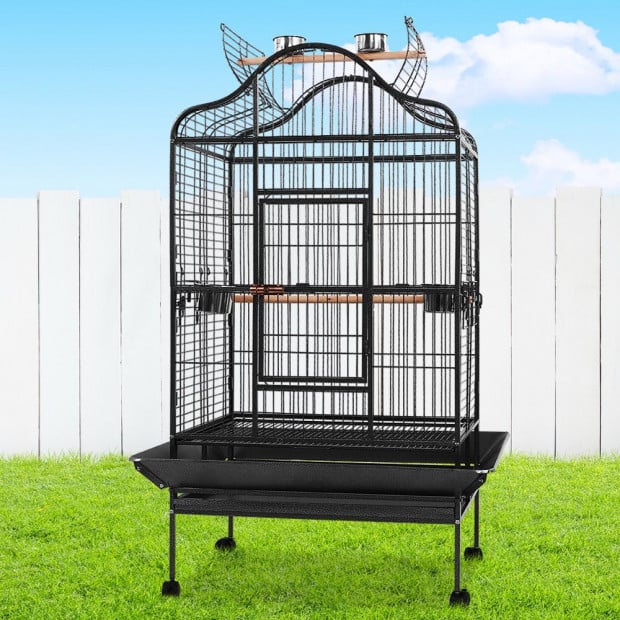 Bird Cage Pet Cages Aviary 168CM Large Travel Stand Budgie Parrot Toys Image 7