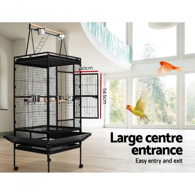 Bird Cage Pet Cages Aviary 173CM Large Travel Stand Budgie Parrot Toys Image 3